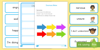 Changeable Emotions Meter Activity - emotions, meter, changeable, special education, activity