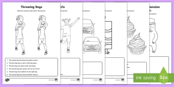 Four Key Word Reading Comprehension Activity Sheets - ICW, Four key words, DLS, information carrying words, reading comprehension, worksheets