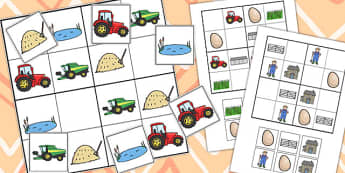 Farm Sudoku - Activity, Activities, Game, Games, Farms, Puzzle