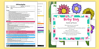 Garden of Flowers EYFS Busy Bag Plan and Resource Pack - Mother's Day Flowers Growing Gardens