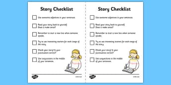 Story Mountain Guide Writing Prompts Checklist - writing guides