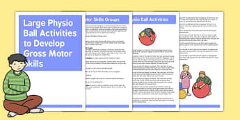 Large Physio Ball Gross Motor Skills Activities - activities