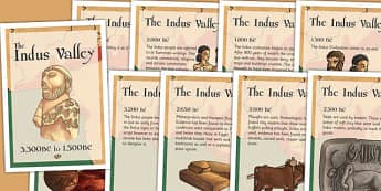 The Indus Valley Timeline Posters - bronze age, indus, valley