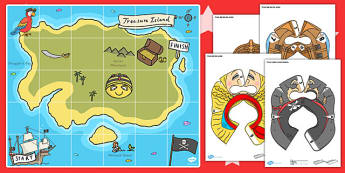 Treasure Map Bee Bot Resource Pack - treasure map, bee bot, bee-bot, pack