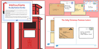 Post Box And Letters Resource Pack To Support Teaching On The Jolly Postman - post box, letters, resource, pack
