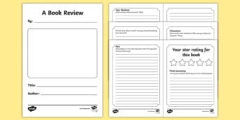 Book Review Booklet - book review, booklet, books, review, what happened, story, plot, reviewing, notpad