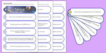 Space Facts Fan Book - space facts, fan book, fan, book, space, facts