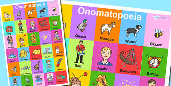 Onomatopoeia Display Poster - onomatopoeia, poster, display 
