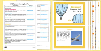 EYFS Transport Discovery Sack Plan and Resource Pack - eyfs, transport, resource pack