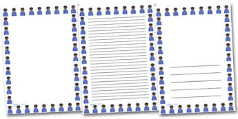 Irritated boy Portrait Page Borders- Portrait Page Borders - Page border, border, writing template, writing aid, writing frame, a4 border, template, templates, landscape