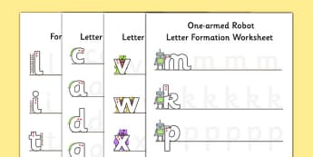 Letter Formation Worksheet Pack - letter formation, worksheet, pack