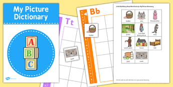 Picture Dictionary Little Red Riding Hood Word Cards - picture dictionary, dictionary