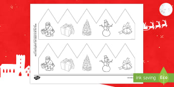 Christmas Pictures Party Hat Template Activity Arabic/English  - Christmas, Nativity, Party, hat, crown, Christmas, Santa, EAL