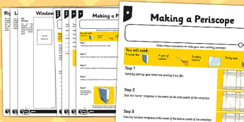 Activity Sheet Periscope - activity, sheet, periscope, science, worksheet