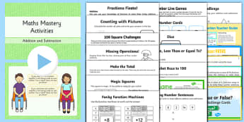 Year 2 Maths Mastery Addition and Subtraction Lesson Teaching Pack