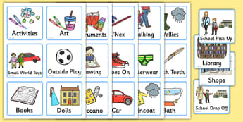 Daily Routine Cards for Home - visual timetable, time table, home visual timetable, visual time table for using at home, home, timetable, routine chart