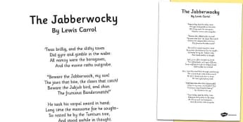 nonsense in lewis carrolls poem jabberwocky essay nonsense in lewis carrolls poem jabberwocky essay