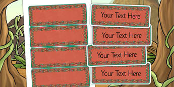 Mayan Civilization Themed Editable Labels - mayans, signs, labels