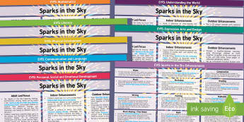 EYFS Sparks in the Sky  Lesson Plan and Enhancement Ideas - EYFS, Early Years Planning, Adult Led, Continuous Provision, Enhancements, Twinkl Originals, Twinkl 