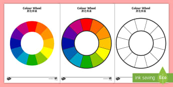 Colour Wheel Activity English/Mandarin Chinese - Colour Wheel - colour, colour wheel , spectrum, primary colour, secondary colour, chart, complimenta