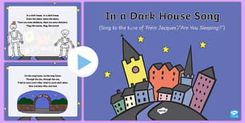 In a Dark House Song PowerPoint