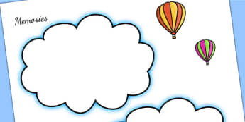 Memories Writing Template - End of Year Reflection Activity