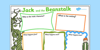 Jack and the Beanstalk Story Review Writing Frame - jack and the beanstalk, jack and the beanstalk book review, jack and the beanstalk writing frame