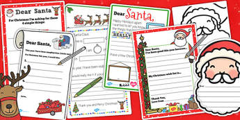 Letter to Santa Resource Pack - letter, santa, resource, pack