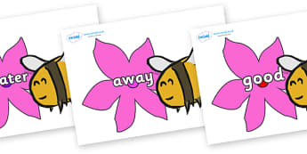 Next 200 Common Words on Bees - Next 200 Common Words on  - DfES Letters and Sounds, Letters and Sounds, Letters and sounds words, Common words, 200 common words