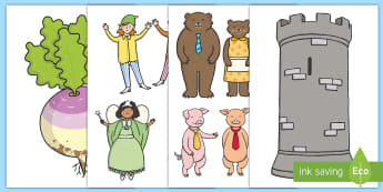 Traditional Tales Display Cut-Outs - Reading Corner Display Packs, reading area, book area, book corner, books, reading, library, reading