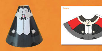 Halloween Cone Characters Vampire - halloween, vampire, cone