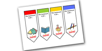 Editable Literacy Bookmarks - Bookmark, literacy, gift,  present, book, reading, reward, achievement