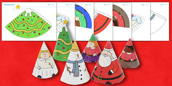 Christmas Cone People - christmas, cone people, crafts, art, game