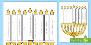 Light the Candle Hanukkah Puzzle - Judaism, menorah, maccabees, festival, celebration, december, candles, jewish, religion