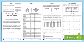 UKS2 The Mystery of The Guilty Gameshow Gangster Maths Game - murder mystery, sats, revision, end of term, transition,calculations, reasoning