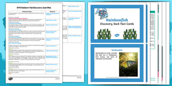 EYFS Discovery Sack Plan and Resource Pack to Support Teaching on Rainbow Fish - rainbow fish, discovery sack, sack