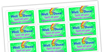 Spell All Your Keywords Correctly Stickers - stickers, printable stickers, marking stickers, work marking stickers, spell all your keywords correctly