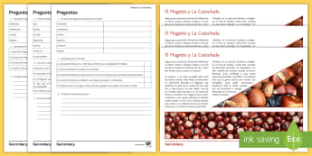 El Magosto and La Castañada Differentiated Reading Comprehension Activity Spanish - Halloween, Day, Dead, Vocabulary, culture, Spain, Traditions, Festivities, Celebrations