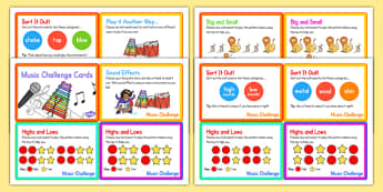 Music Challenge Cards - music, challenge, cards, challenge cards