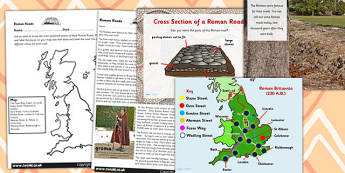 Roman Roads Task Setter and Comprehension Powerpoint Activities