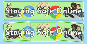 Staying Safe Online Display Banner - ICT, IT, internet safety