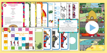 Childminder Maths Addition EYFS Resource Pack - Addition, Number, Maths, Mathematics, Adding, Number Bonds, child minder, childminding