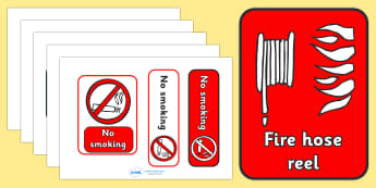 Fire Safety Signs - Fire station Role Play, fire station, fire station resources, fire service, fire fighter, fire man, fire engine, people who help us, emergency, fire hose, fireman's pole, helmet, siren, fire, role play, display, poster