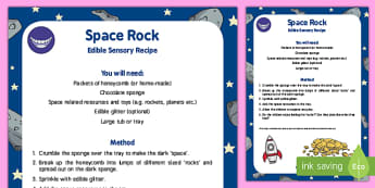 Space Rock Edible Sensory Recipe