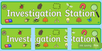 Investigation Station Display Banner  - Exploration Area Display Banner - exploration area, display banner, banner, header, banner for displ