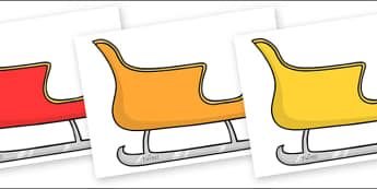 Christmas Editable A4 Sleigh - editable, image, editable sleigh, A4 sleigh, editable A4 sleigh, christmas sleigh, editable image, editable picture, editable display image, display, display picture