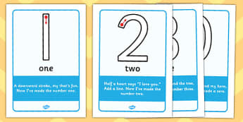 Number Formation Rhyme Display Posters - education, home, free, overwriting