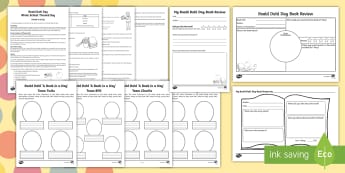 Whole School Roald Dahl Themed Day Resource Pack - roald dahl day, twits, charlie and the chocolate factory, Giant Peach, Esio, Fox, Matilda, BFG, Medi