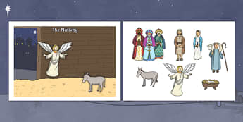 Make Your Own Nativity Scene A4 - nativity, scene, nativity scene, a4, make