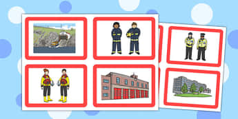 Jobs and Place of Work Matching Cards - jogs, place, work, matching